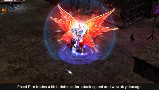 El aura del buff Fixed Fire