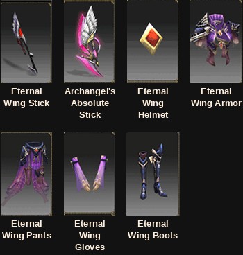 Set Eternal Wing dành cho Summoner trong Mu Online Season 6