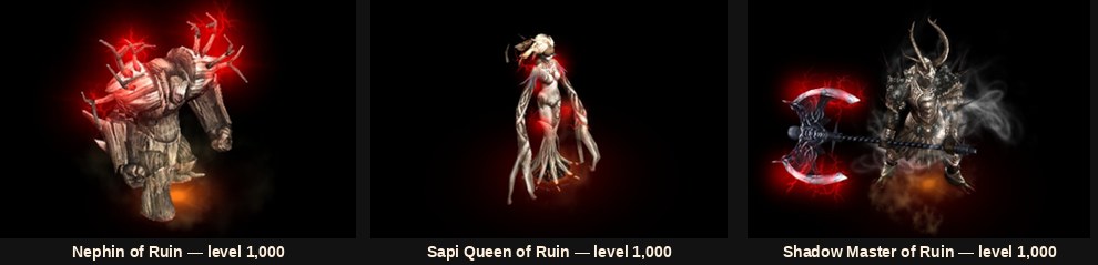 Nephin, Sapi Queen és Shadow Master of Ruin a Mu Online Season 20 frissítésben