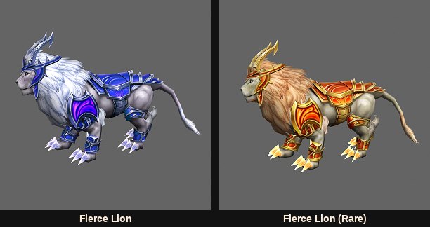 Guardian Fierce Lion i jego rzadka wersja kolorystyczna