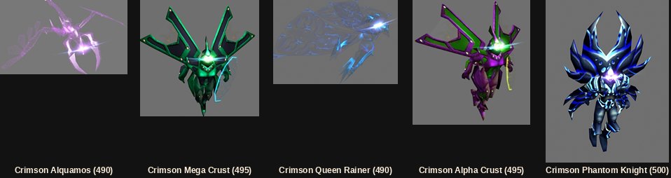 Os cinco monstros de Crimson Icarus