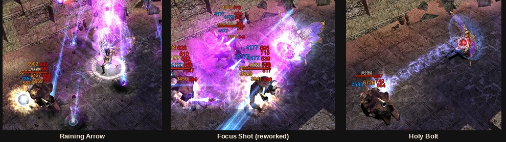 Raining Arrow, o Focus Shot retrabalhado e Holy Bolt