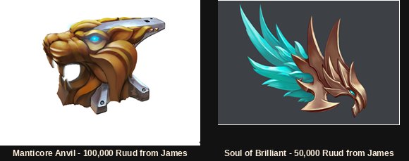 A Manticore Anvil e a Soul of Brilliant