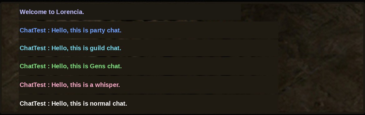 Culorile actualizate ale textului din chat în Mu Online Season 7