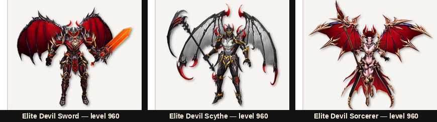 Элитные Devil Sword, Devil Scythe и Devil Sorcerer в элитной зоне Kardamahal