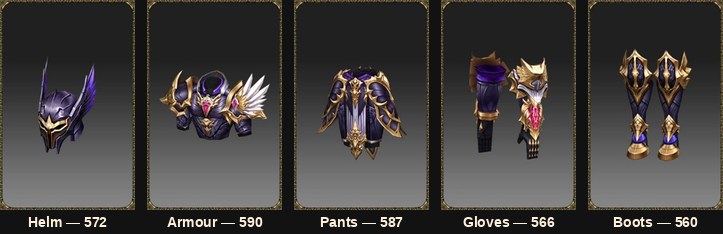 Excellent Imperial zırh, Season 21 setinin drop versiyonu