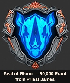 Seal of Rhino, 8. Guardian için kombinasyon malzemesi