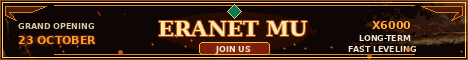 ERANETMU X6000 GRAND OPENING 23. OCTOBER Mu Online server banner