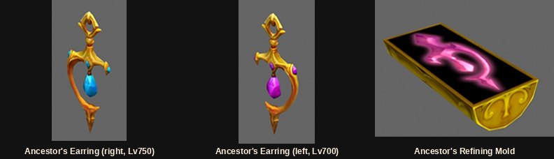 The Ancestor's Earrings and the Ancestor's Refining Mold